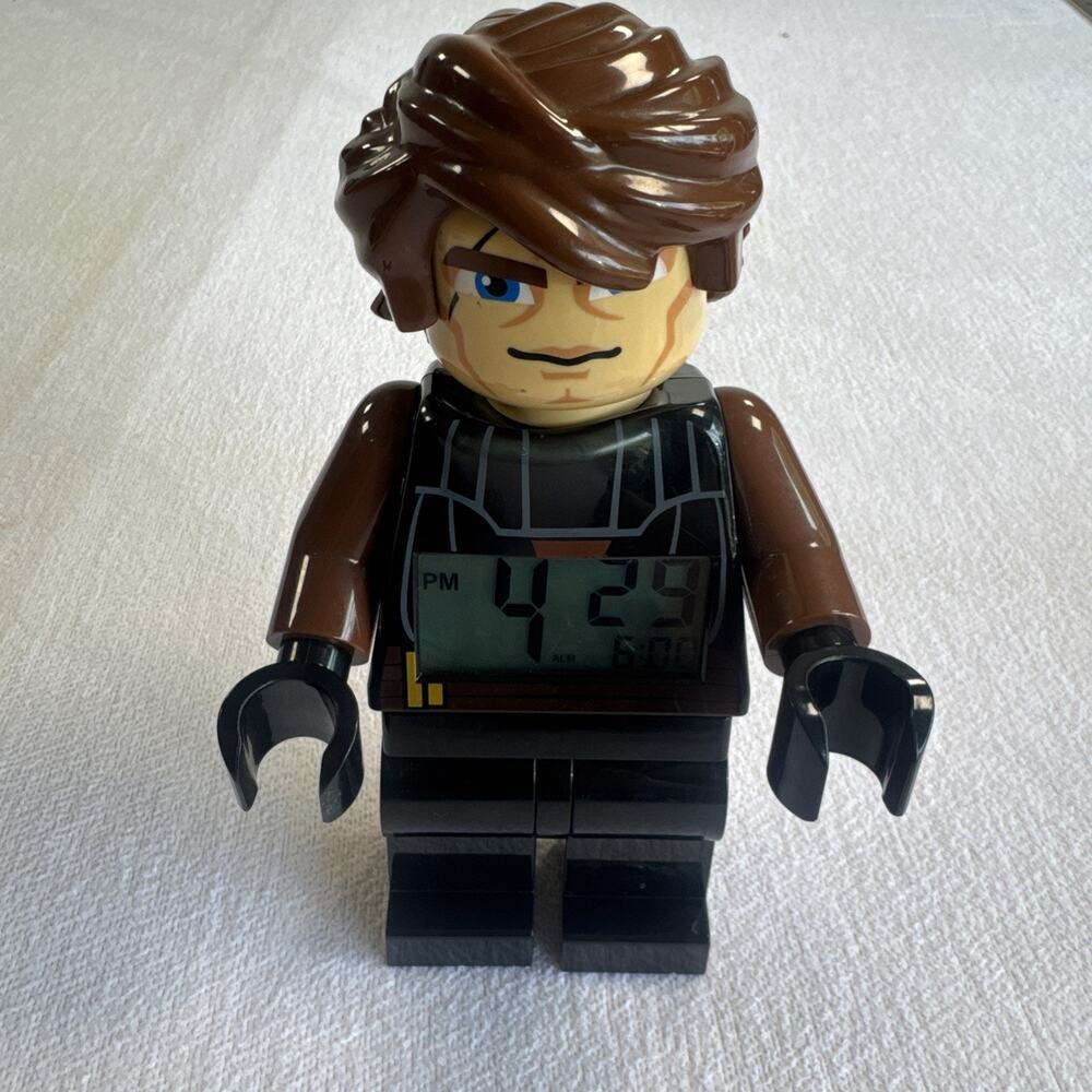 Lego Star Wars Anakin Skywalker 9" Digital Alarm Clock Tested Works